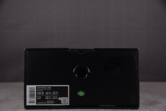 NK Air Max 95 Comme Des Garcons Black Grey CDG CU8406-101