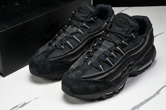 NK Air Max 95 Comme Des Garcons Black Grey CDG CU8406 001