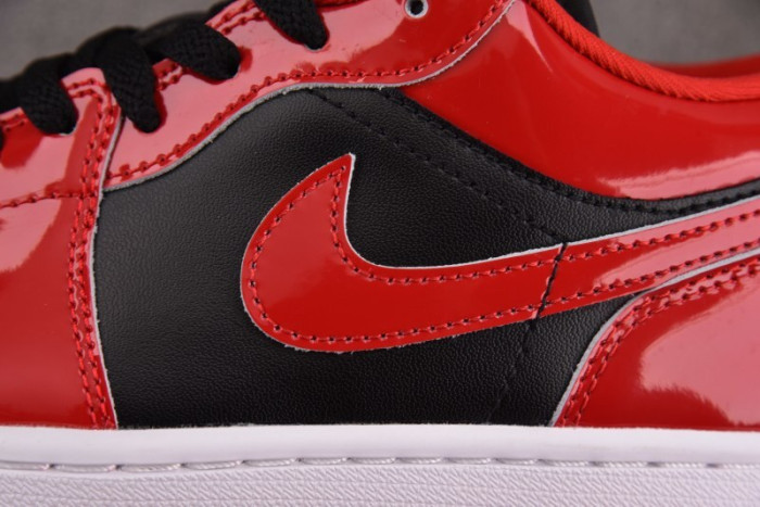 Air Jordan 1 Low SE Patent Varsity Red Black HV4089-006