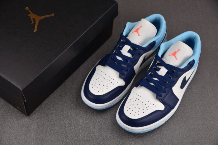 Air Jordan 1 Low Sail Blue Chill 553558-149